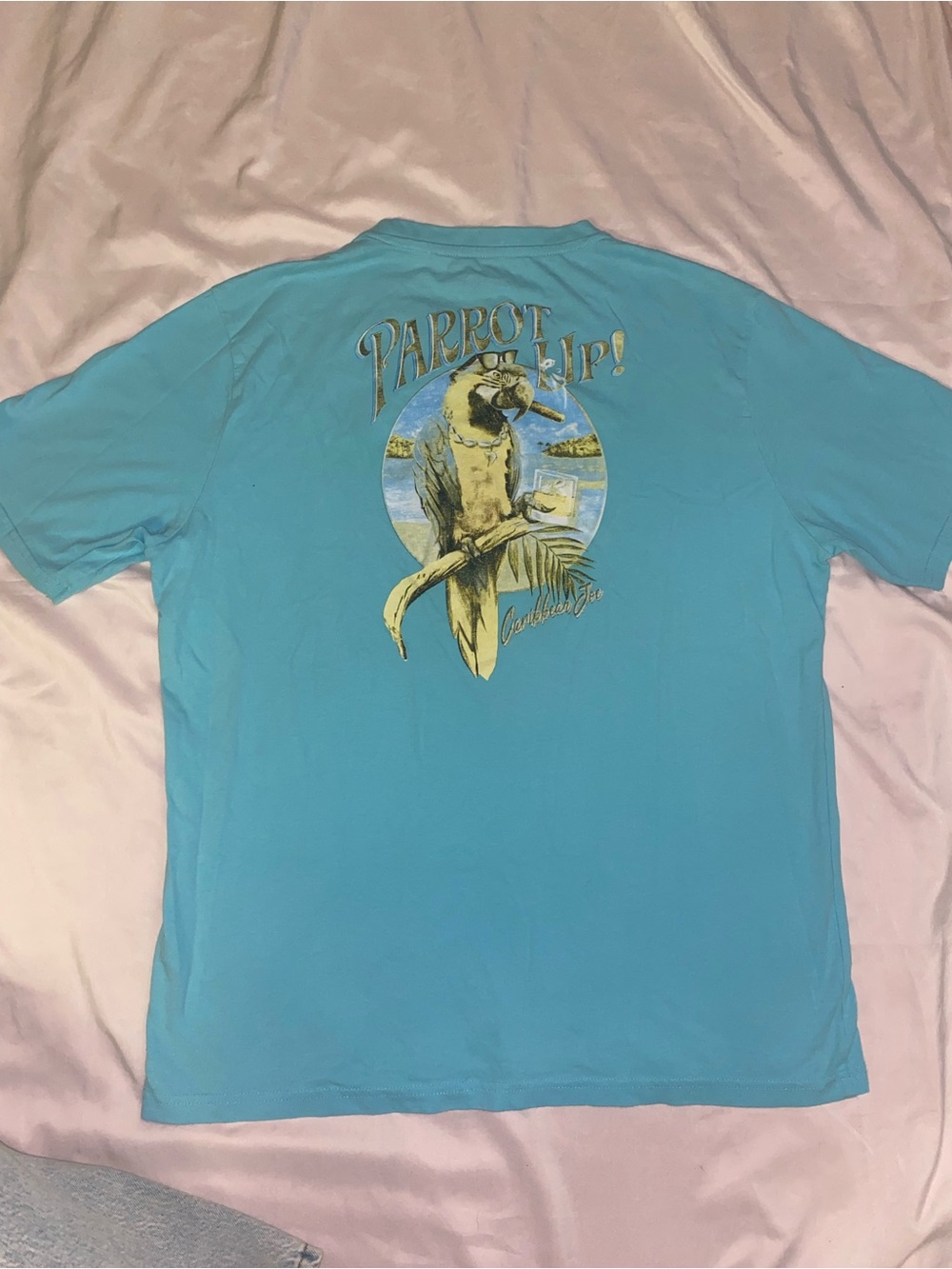 Parrot Up! Blue Caribbean Joe Graphic Tee